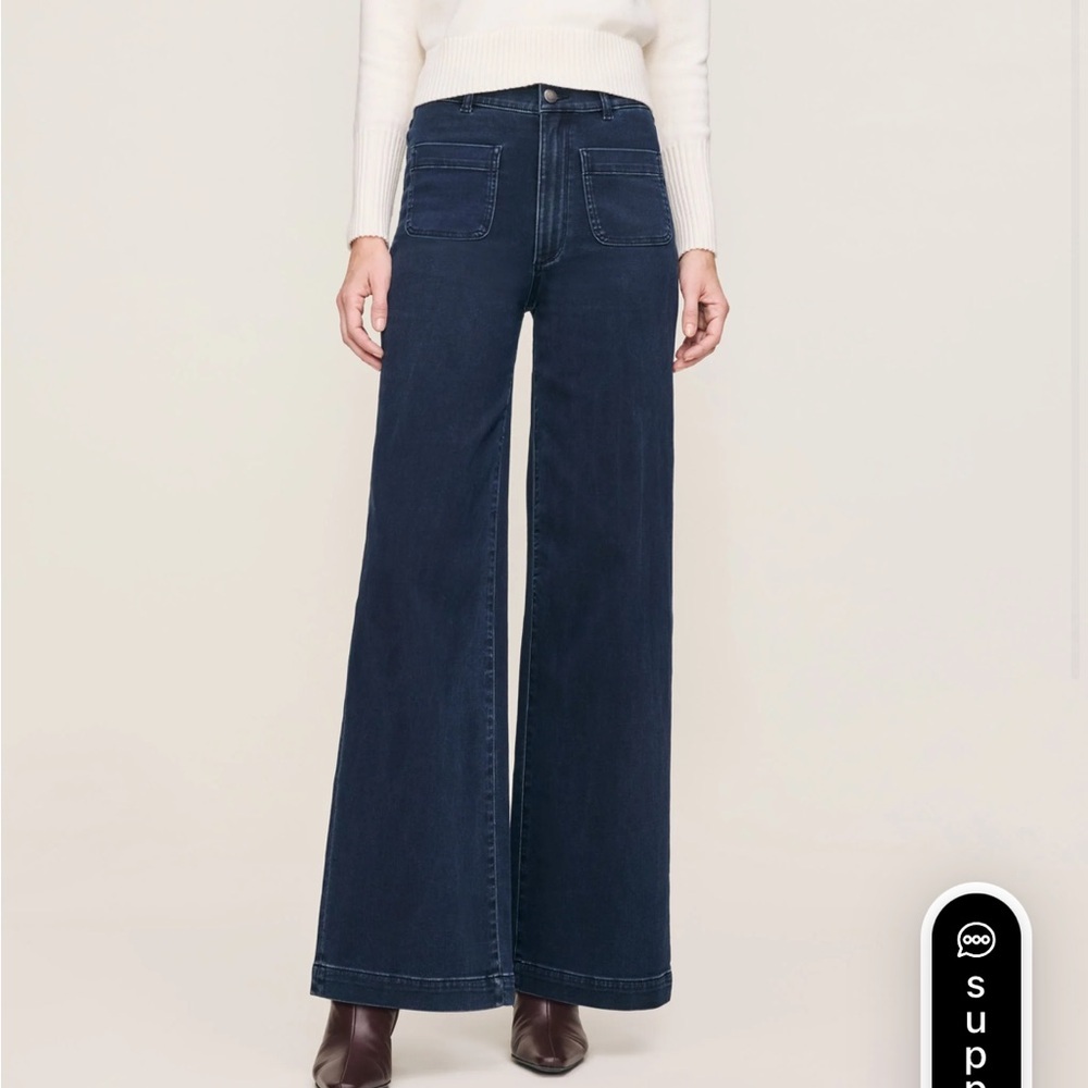 DL1961 Women's Wide Leg Jeans in Dark Indigo